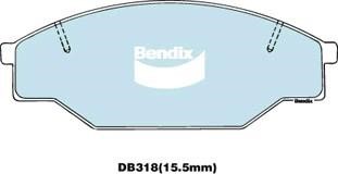 Bendix USA DB318 -4WD Гальмівні колодки, комплект DB3184WD: Купити в Україні - Добра ціна на EXIST.UA!