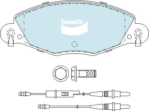 Bendix USA DB2298 EURO+ Гальмівні колодки, комплект DB2298EURO: Купити в Україні - Добра ціна на EXIST.UA!