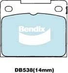 Bendix USA DB538 GCT Гальмівні колодки, комплект DB538GCT: Купити в Україні - Добра ціна на EXIST.UA!