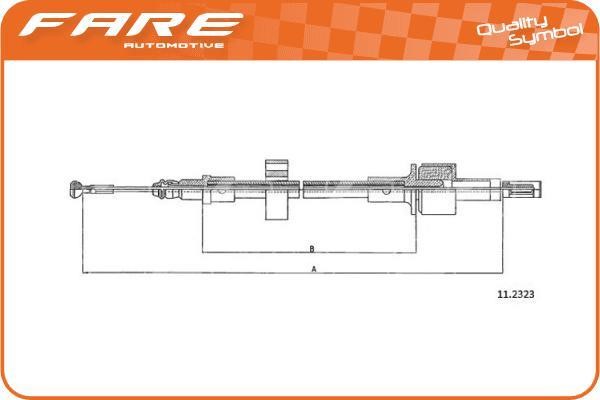 Fare 24620 Тросовий привод, привод зчеплення 24620: Купити в Україні - Добра ціна на EXIST.UA!
