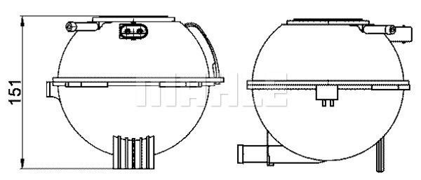 Wilmink Group WG2184363 Розширювальний бачок, охолоджувальна рідина WG2184363: Купити в Україні - Добра ціна на EXIST.UA!