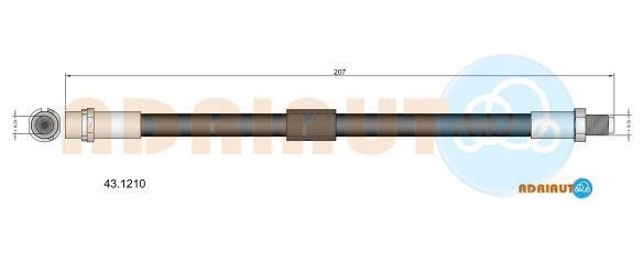 Adriauto 43.1210 Гальмівний шланг 431210: Купити в Україні - Добра ціна на EXIST.UA!