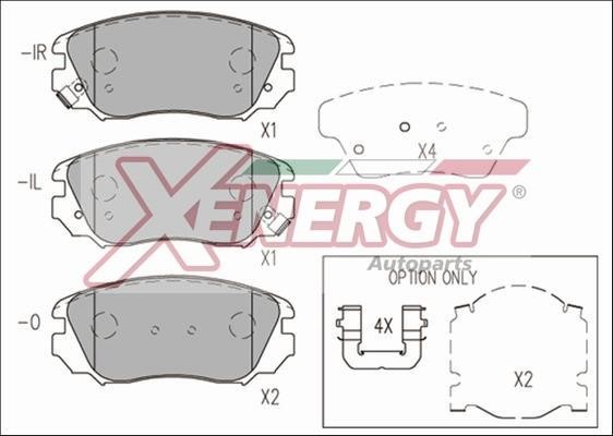 Xenergy X41240 Гальмівні колодки, комплект X41240: Купити в Україні - Добра ціна на EXIST.UA!