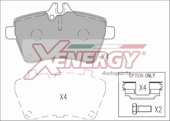 Xenergy X41188 Гальмівні колодки, комплект X41188: Купити в Україні - Добра ціна на EXIST.UA!