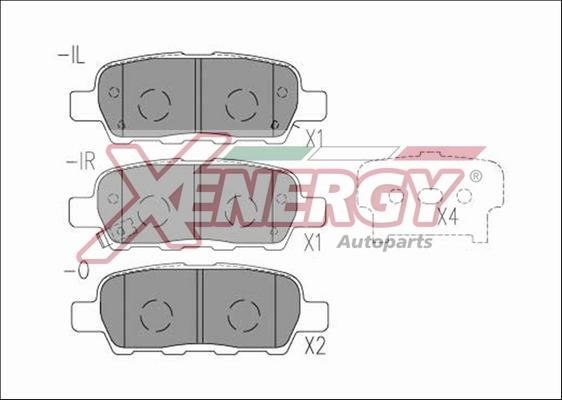 Xenergy X41192 Гальмівні колодки, комплект X41192: Купити в Україні - Добра ціна на EXIST.UA!