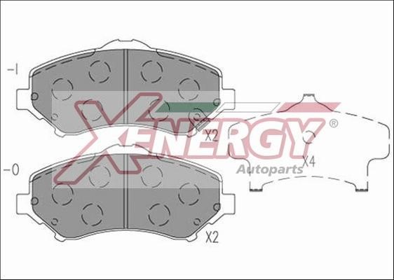 Xenergy X41265 Гальмівні колодки, комплект X41265: Купити в Україні - Добра ціна на EXIST.UA!