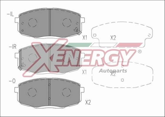 Xenergy X41216 Гальмівні колодки, комплект X41216: Купити в Україні - Добра ціна на EXIST.UA!