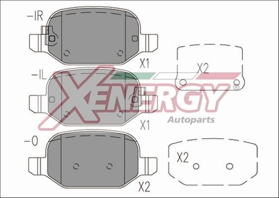 Xenergy X41171 Гальмівні колодки, комплект X41171: Купити в Україні - Добра ціна на EXIST.UA!