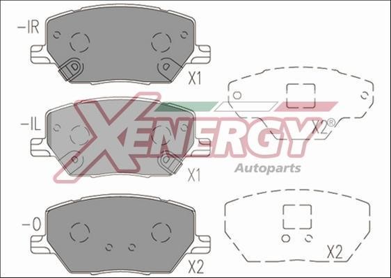 Xenergy X41175 Гальмівні колодки, комплект X41175: Купити в Україні - Добра ціна на EXIST.UA!