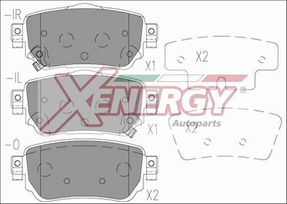 Xenergy X41277 Гальмівні колодки, комплект X41277: Купити в Україні - Добра ціна на EXIST.UA!