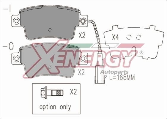 Xenergy X41263 Гальмівні колодки, комплект X41263: Купити в Україні - Добра ціна на EXIST.UA!