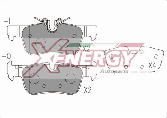 Xenergy X41275 Гальмівні колодки, комплект X41275: Купити в Україні - Добра ціна на EXIST.UA!