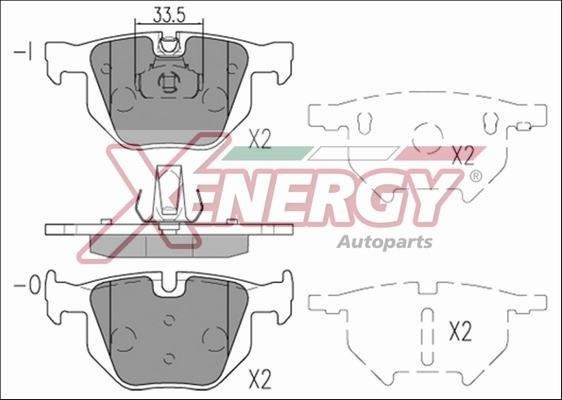 Xenergy X41213 Гальмівні колодки, комплект X41213: Купити в Україні - Добра ціна на EXIST.UA!