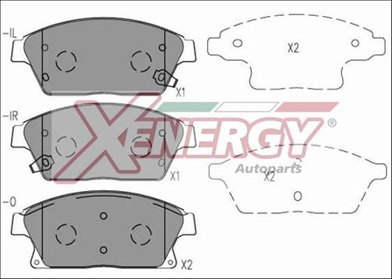 Xenergy X41078 Гальмівні колодки, комплект X41078: Купити в Україні - Добра ціна на EXIST.UA!
