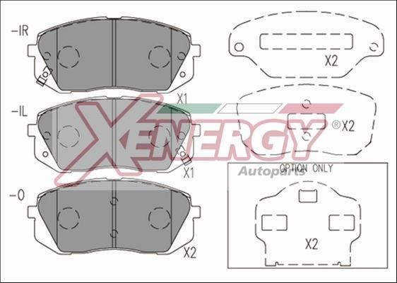 Xenergy X41177 Гальмівні колодки, комплект X41177: Купити в Україні - Добра ціна на EXIST.UA!