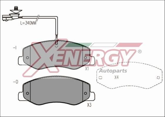 Xenergy X41180 Гальмівні колодки, комплект X41180: Купити в Україні - Добра ціна на EXIST.UA!
