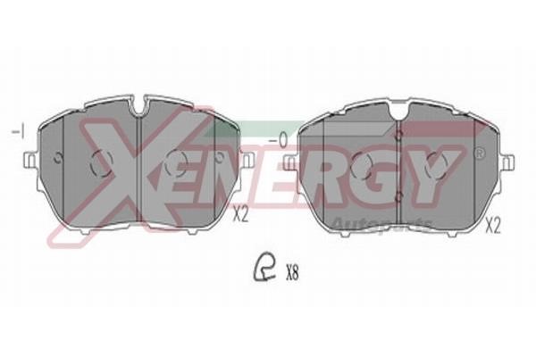 Xenergy X41307 Гальмівні колодки, комплект X41307: Купити в Україні - Добра ціна на EXIST.UA!