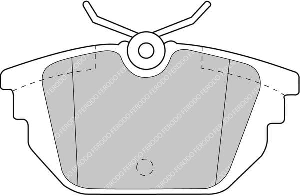 FCP1113H Ferodo Тормозные колодки дисковые FERODO DS2500, комплект