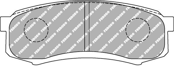 Ferodo FCP1021H Гальмівні колодки FERODO DS2500, комплект FCP1021H: Купити в Україні - Добра ціна на EXIST.UA!