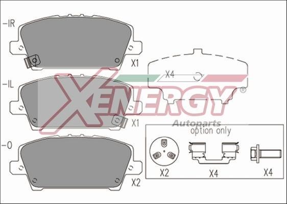Xenergy X41221 Гальмівні колодки, комплект X41221: Купити в Україні - Добра ціна на EXIST.UA!