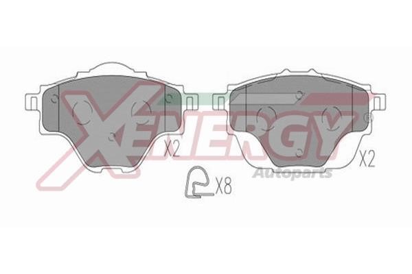 Xenergy X41384 Гальмівні колодки, комплект X41384: Купити в Україні - Добра ціна на EXIST.UA!