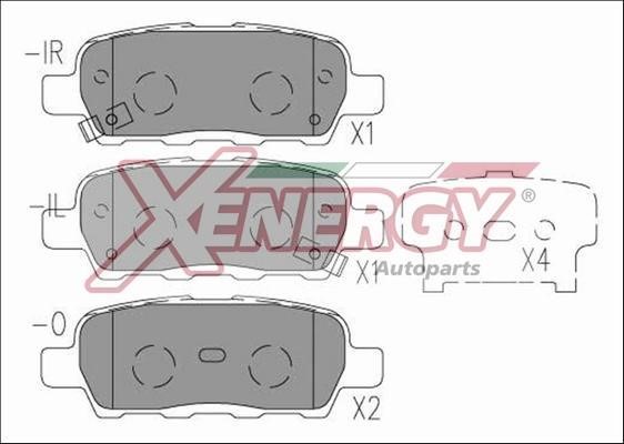 Xenergy X40987 Гальмівні колодки, комплект X40987: Купити в Україні - Добра ціна на EXIST.UA!