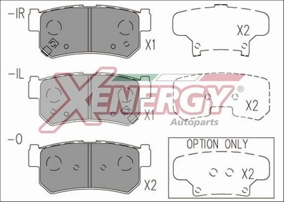 Xenergy X41235 Гальмівні колодки, комплект X41235: Купити в Україні - Добра ціна на EXIST.UA!