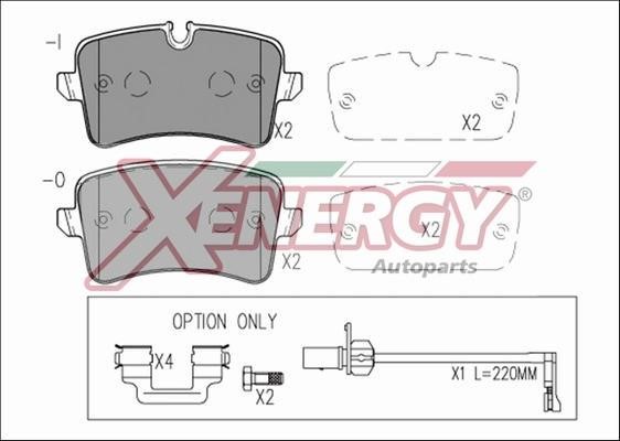 Xenergy X41272 Гальмівні колодки, комплект X41272: Купити в Україні - Добра ціна на EXIST.UA!
