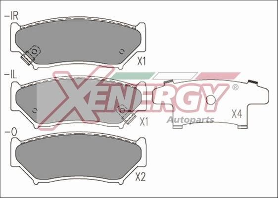 Xenergy X40585 Гальмівні колодки, комплект X40585: Купити в Україні - Добра ціна на EXIST.UA!