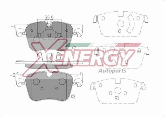 Xenergy X41282 Гальмівні колодки, комплект X41282: Купити в Україні - Добра ціна на EXIST.UA!