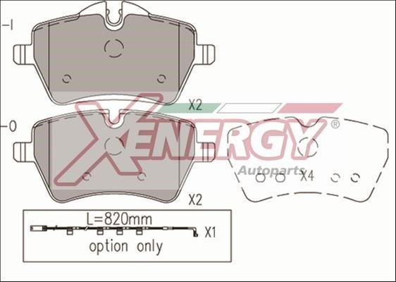 Xenergy X41189 Гальмівні колодки, комплект X41189: Купити в Україні - Добра ціна на EXIST.UA!