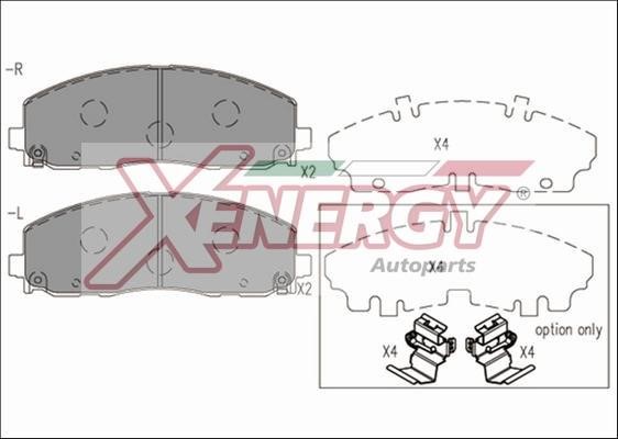 Xenergy X41267 Гальмівні колодки, комплект X41267: Купити в Україні - Добра ціна на EXIST.UA!