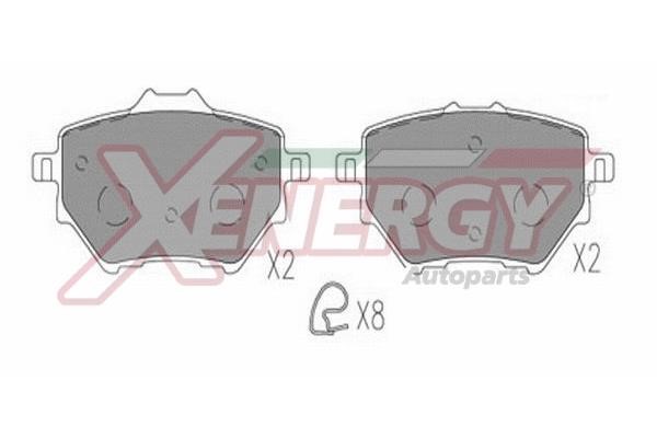 Xenergy X41336 Гальмівні колодки, комплект X41336: Купити в Україні - Добра ціна на EXIST.UA!