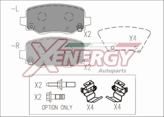 Xenergy X41176 Гальмівні колодки, комплект X41176: Купити в Україні - Добра ціна на EXIST.UA!