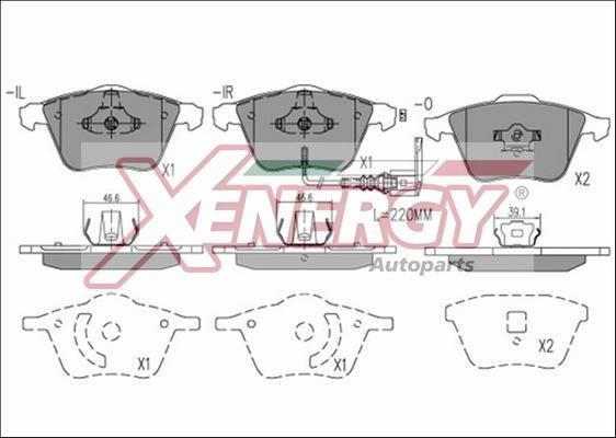 Xenergy X40860 Гальмівні колодки, комплект X40860: Купити в Україні - Добра ціна на EXIST.UA!
