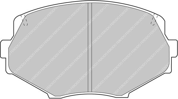 Колодки Mazda MX-5 (Мазда МХ-5): FCP1011H Ferodo Тормозные колодки дисковые FERODO DS2500, комплект