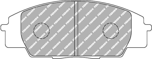 Тормозные колодки дисковые Honda S2000 (Хонда С2000): FCP1444W Ferodo Тормозные колодки дисковые, комплект