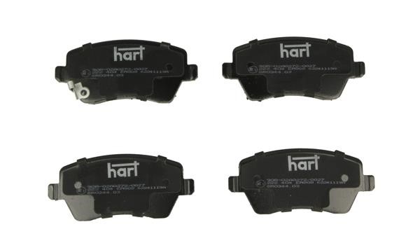Гальмівні колодки, комплект Hart 222 404