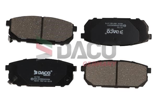 Daco 321702 Гальмівні колодки, комплект 321702: Купити в Україні - Добра ціна на EXIST.UA!