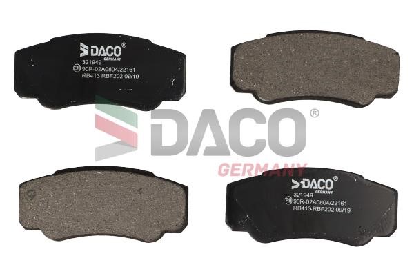 Daco 321949 Гальмівні колодки, комплект 321949: Купити в Україні - Добра ціна на EXIST.UA!