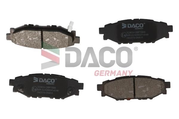 Daco 323634 Гальмівні колодки, комплект 323634: Купити в Україні - Добра ціна на EXIST.UA!