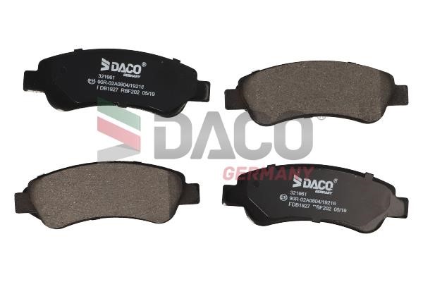 Daco 321961 Гальмівні колодки, комплект 321961: Купити в Україні - Добра ціна на EXIST.UA!