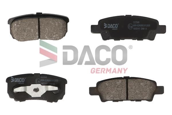 Daco 322506 Гальмівні колодки, комплект 322506: Купити в Україні - Добра ціна на EXIST.UA!