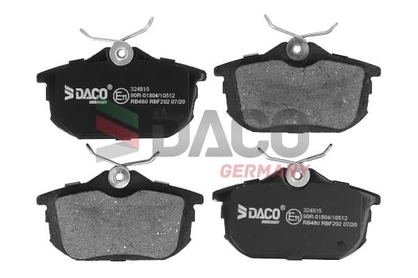 Daco 324815 Гальмівні колодки, комплект 324815: Купити в Україні - Добра ціна на EXIST.UA!