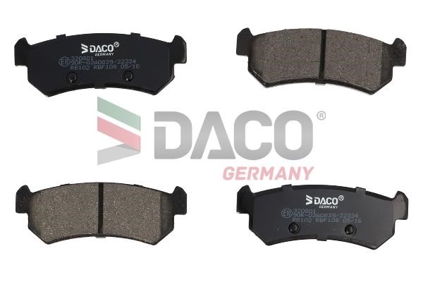 Daco 320801 Гальмівні колодки, комплект 320801: Купити в Україні - Добра ціна на EXIST.UA!