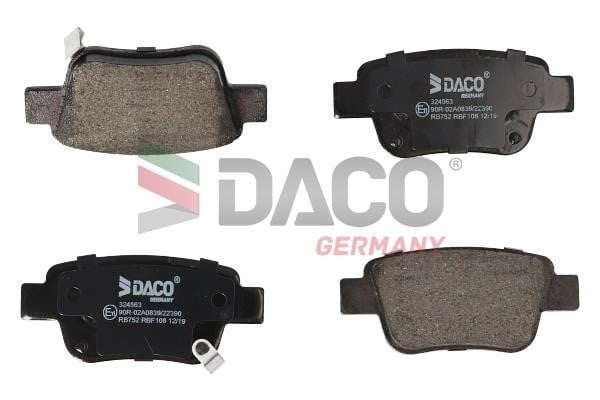 Daco 324563 Гальмівні колодки, комплект 324563: Купити в Україні - Добра ціна на EXIST.UA!