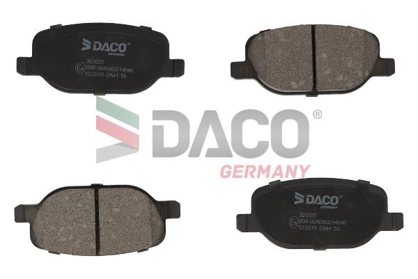 Daco 321025 Гальмівні колодки, комплект 321025: Купити в Україні - Добра ціна на EXIST.UA!
