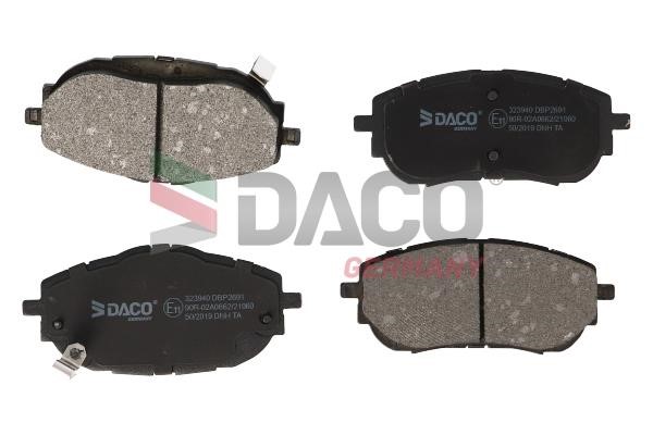 Daco 323940 Гальмівні колодки, комплект 323940: Купити в Україні - Добра ціна на EXIST.UA!