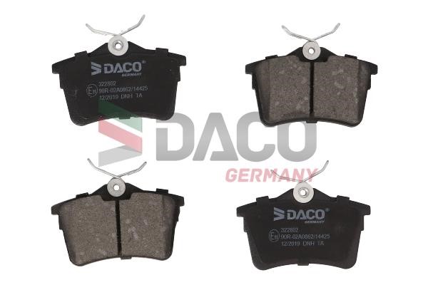 Daco 322802 Гальмівні колодки, комплект 322802: Купити в Україні - Добра ціна на EXIST.UA!