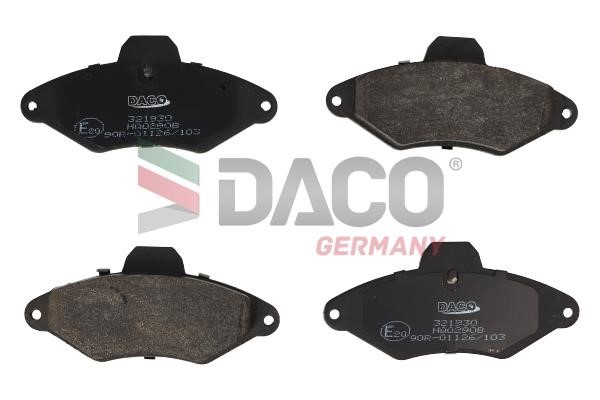 Daco 321930 Гальмівні колодки, комплект 321930: Купити в Україні - Добра ціна на EXIST.UA!